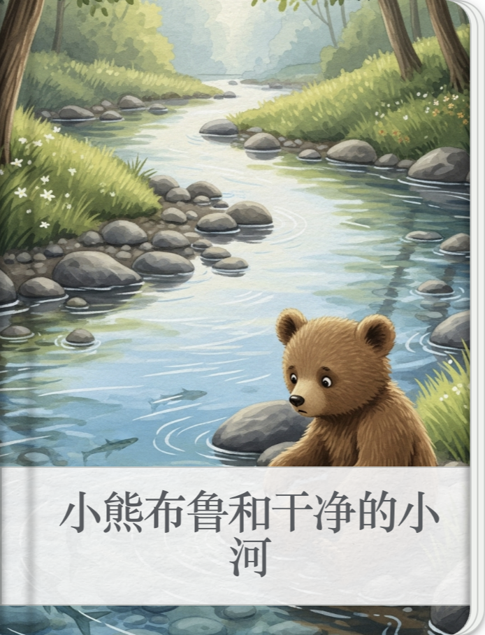 小熊布鲁和干净的小河